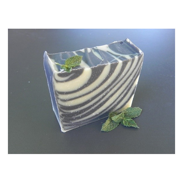 Savon bio au lait d'ânesse et à la menthe poivrée - Pur frisson