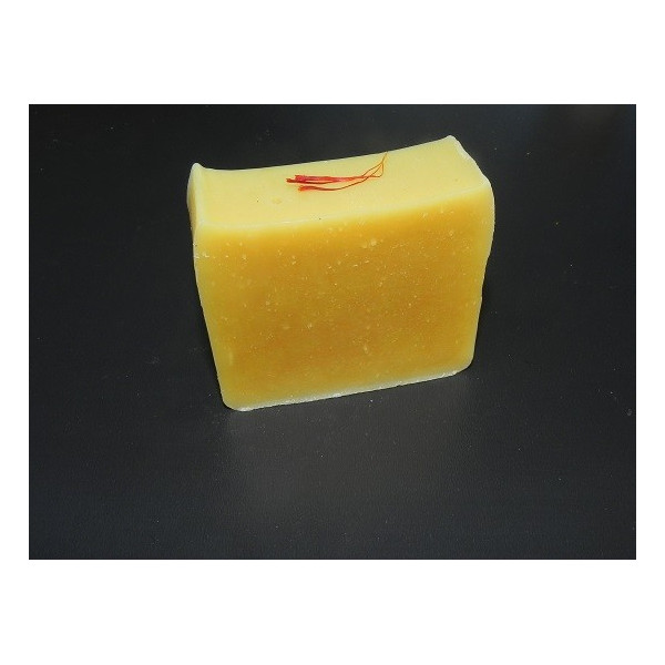 Savon bio au lait d'ânesse & au pistil de safran - Fleur d'or
