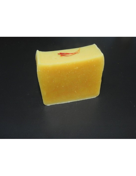 Savon bio au lait d'ânesse & au pistil de safran - Fleur d'or