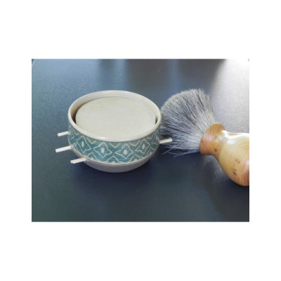 Bol artisanal en céramique pour savon de rasage 2