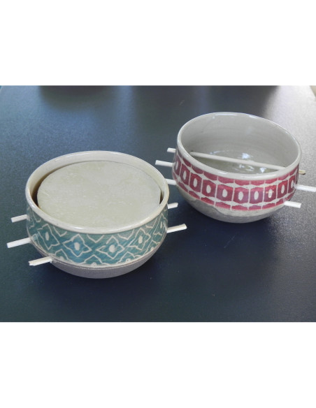 Bol artisanal en céramique pour savon de rasage