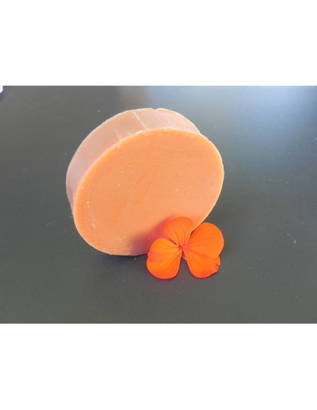 Savon de rasage bio au lait d'ânesse - géranium rosat & patchouli