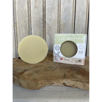 Savon de rasage bio au lait d'ânesse - romarin & eucalyptus