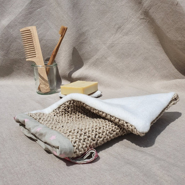 Gant exfoliant en chanvre