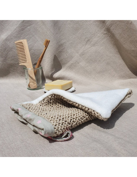 Gant exfoliant en chanvre