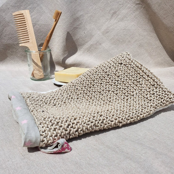 Gant exfoliant en chanvre