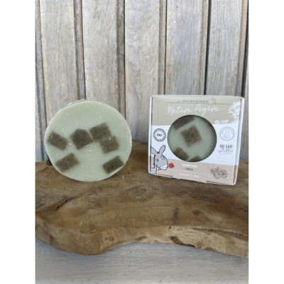Shampoing solide bio pour cheveux normaux à gras au lait d'ânesse