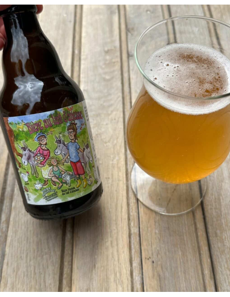 Bière blonde artisanale au lait d'ânesse