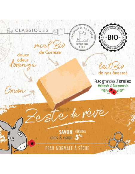 Savon douche à la douce odeur d'orange - Zeste de rêve