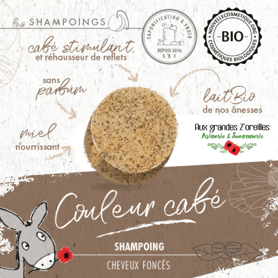 Shampoing au lait d'ânesse couleur café 2