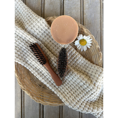 Brosse à barbe & moustache avec manche