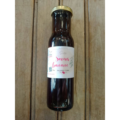 Sirop paysan à la saveur de banane verte. Bio, local & artisanal.