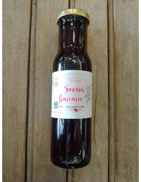 Sirop paysan à la saveur de banane verte. Bio, local & artisanal.