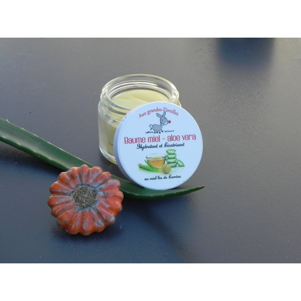 Baume bio au miel, aloe vera, calendula & lait d'ânesse