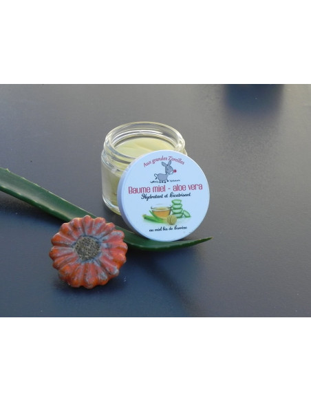 Baume bio au miel, aloe vera, calendula & lait d'ânesse